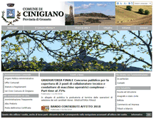 Tablet Screenshot of comune.cinigiano.gr.it